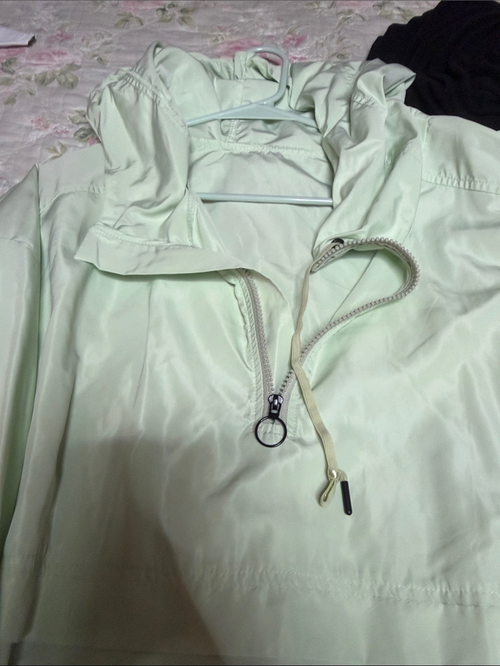 Chic Soul Pale Mint Hooded Anorak Pullover - Picture 7 of 7